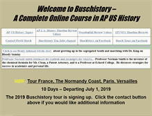 Tablet Screenshot of buschistory.net